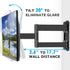 MOUNTUP TV Wall Mounts TV Bracket for Most 26-55 Inches TVs, Full Motion TV Wall Mount with Swivel and Extend 17.7 Inch, TV Mount with Swivel Articulating Arm, Max VESA 400x400mm, MU0009